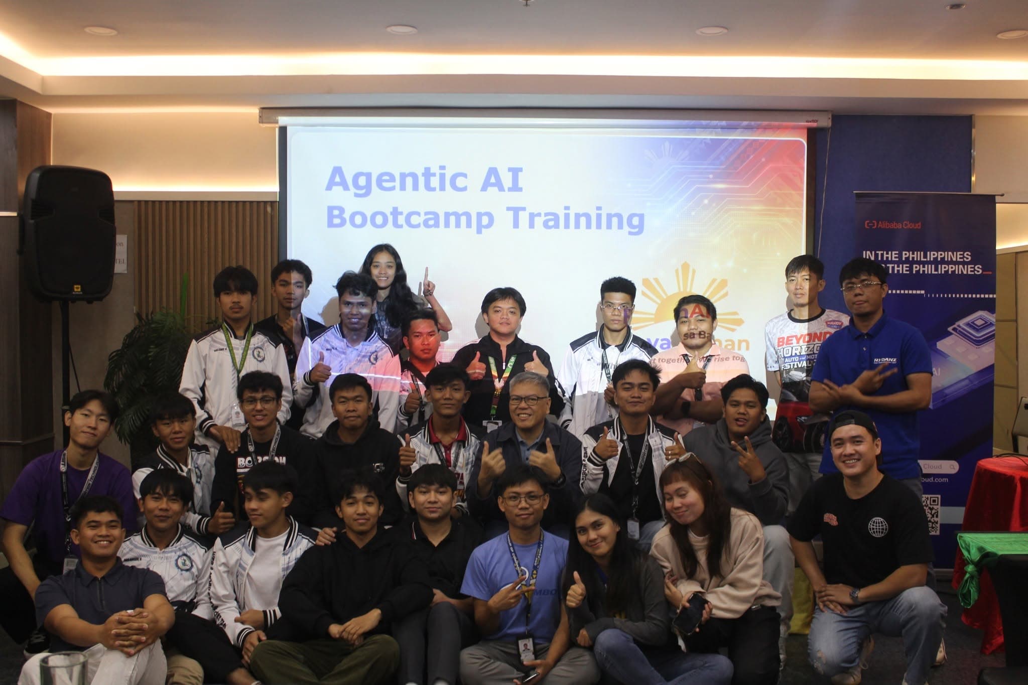 Students presenting AI projects on demo day during the 5-day intensive